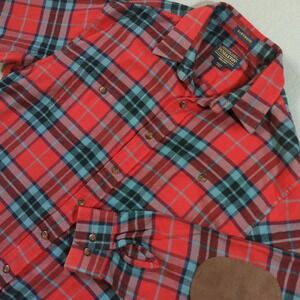 Pendleton Hawthorne MacTavish Tartan Plaid Wool Shirt Jacket Men Large Red Teal